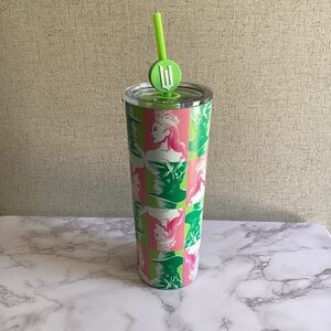 Colorful Wicked Tumbler with Straw